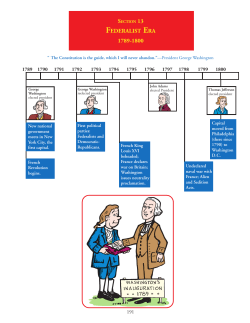 federalist era 1789-1800