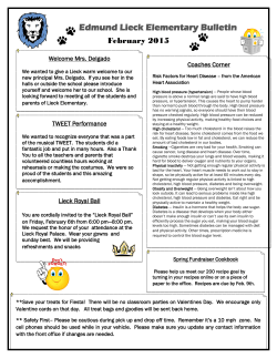 Edmund Lieck Elementary Bulletin