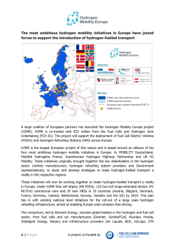 Hydrogen Mobility Europe Press Release