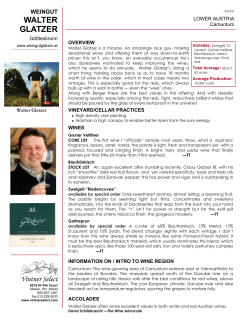 walter glatzer - Vintner Select