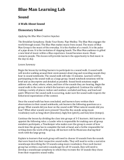 Sound - Blue Man Group