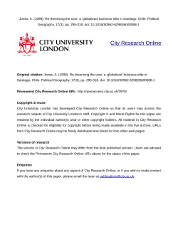 Final draft paper includes AN theory for Political Geography