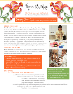 Paper Quilling - Hannah McGrath