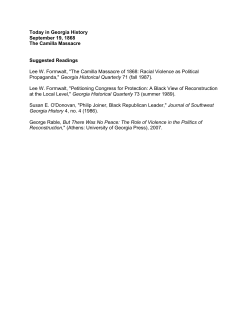 Today in Georgia History September 19, 1868 The Camilla