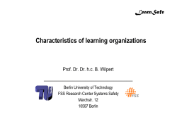 Characteristics of learning organizations