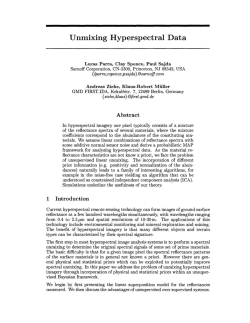 Unmixing Hyperspectral Data