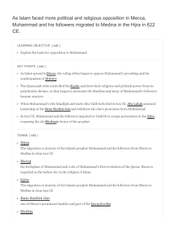 As Islam faced more political and religious opposition in