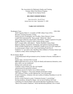 Berle, Beatrice Bishop - Association for Diplomatic Studies and