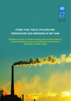 Fossil Fuel Fiscal Policies and Greenhouse Gas emissions