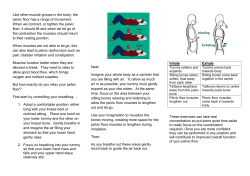 Exercises for Breathing and Pelvic Floor Relaxation