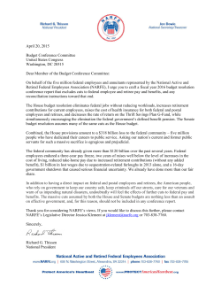April 20, 2015 Budget Conference Committee United States