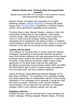 Rakuten Display gives The Body Shop full programmatic treatment