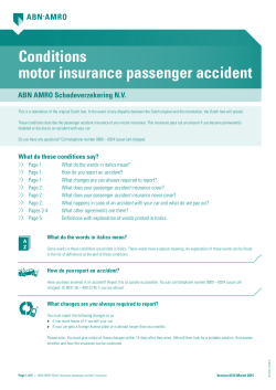 Car Passenger Accident Insurance