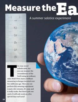 Measure the Earth