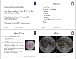 Outline Moon Facts Maria