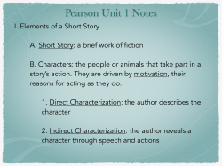 Pearson Unit 1 Notes