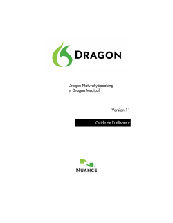 Version 11 Guide de l`utilisateur Dragon