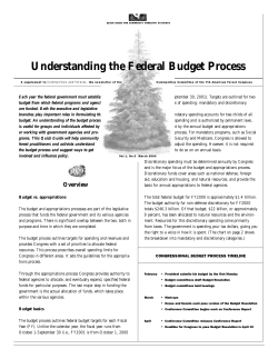 Understanding the Federal Budget Process