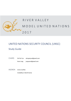 RVMUN 2017 UNSC Study Guide