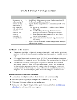 Whole number division