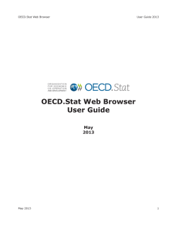 OECD.Stat Web Browser User Guide