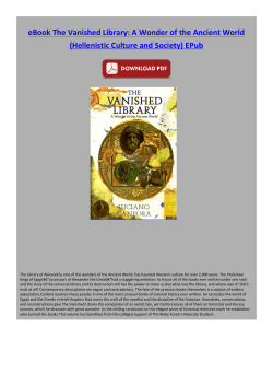 eBook The Vanished Library: A Wonder of the