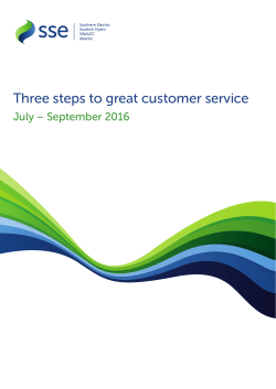 Customer service charter - About us