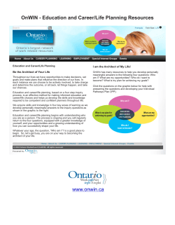 OnWIN - Education and Career/Life Planning Resources