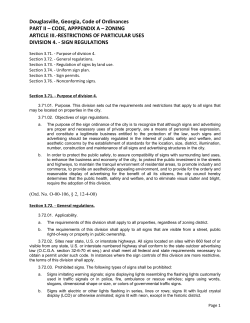 Douglasville, Georgia, Code of Ordinances PART II – CODE