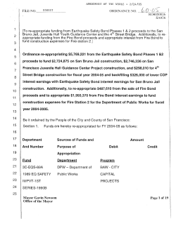 2 4 5 9 22 Mayor Gavin Newsom Office of the Mayor Page 1 of 19