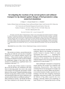 Investigating the reactions of rip current pattern and sediment