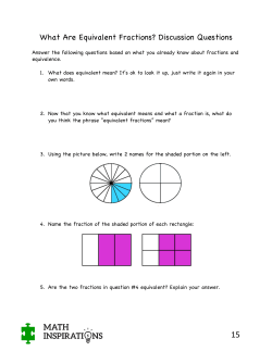 What Are Equivalent Fractions?