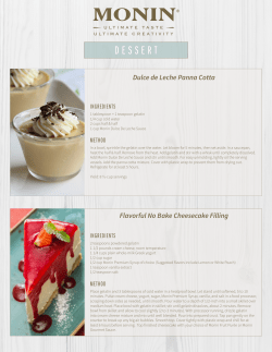 Dessert Recipes - Barista Pro Shop