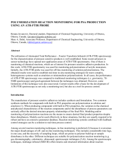 polymerization reaction monitoring for psa