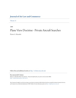 Plane View Doctrine - Private Aircraft Searches