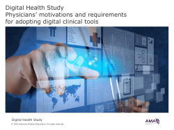 Digital Health Study_Physicians` motivations and requirements_for