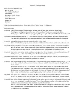 Review for The Great Gatsby Know who these