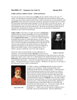 Hist/HRS 169 – Summary for Unit 2