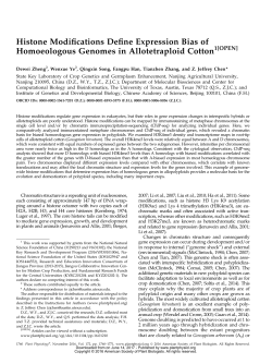 Histone Modifications Define Expression Bias of