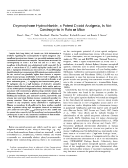 Oxymorphone Hydrochloride, a Potent Opioid