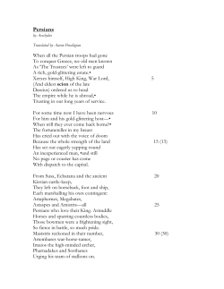 Text for Conservatory 2014 2015 version 2