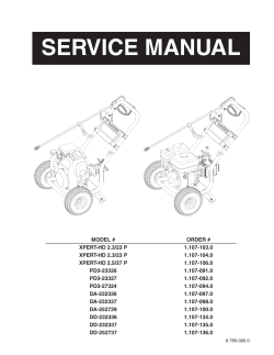service manual - Shark Pressure Washers
