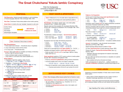 The Great Chukchansi Yokuts Iambic Conspiracy