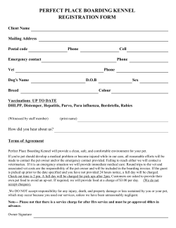 perfect place boarding kennel registration form