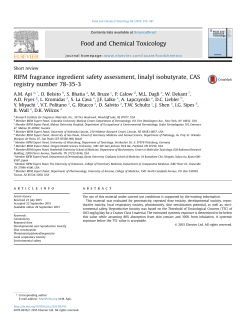 RIFM fragrance ingredient safety assessment, linalyl