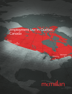Employment Law in Canada