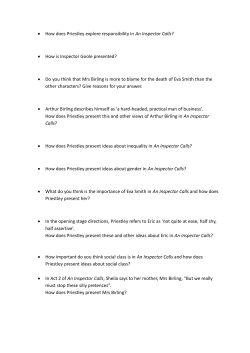 An Inspector Calls questions