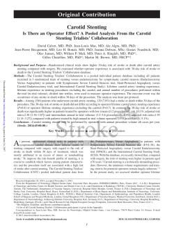 Carotid Stenting