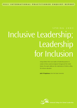 Inclusive Leadership