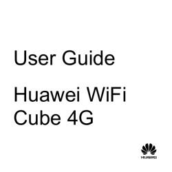 User Guide Huawei WiFi Cube 4G